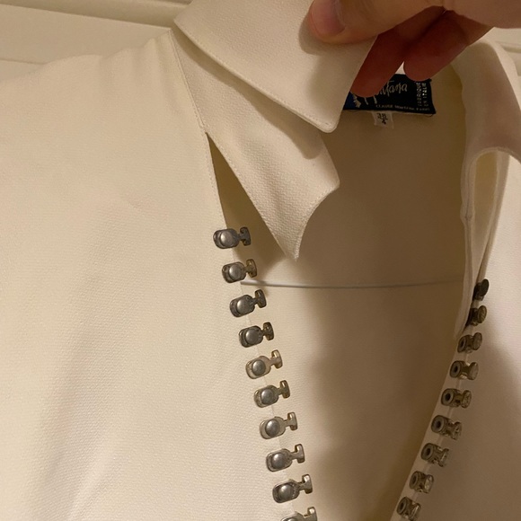 Vintage Runway Claude Montana Oversized Zipper Cropped top Archival - Picture 9 of 11